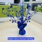 4-Pack Glitter Blue Star Centerpieces - Sparkling 3D Star Table Decorations for Birthday Parties, Navy Blue Wedding Decor, Graduation Celebrations, and Anniversary Home Decor